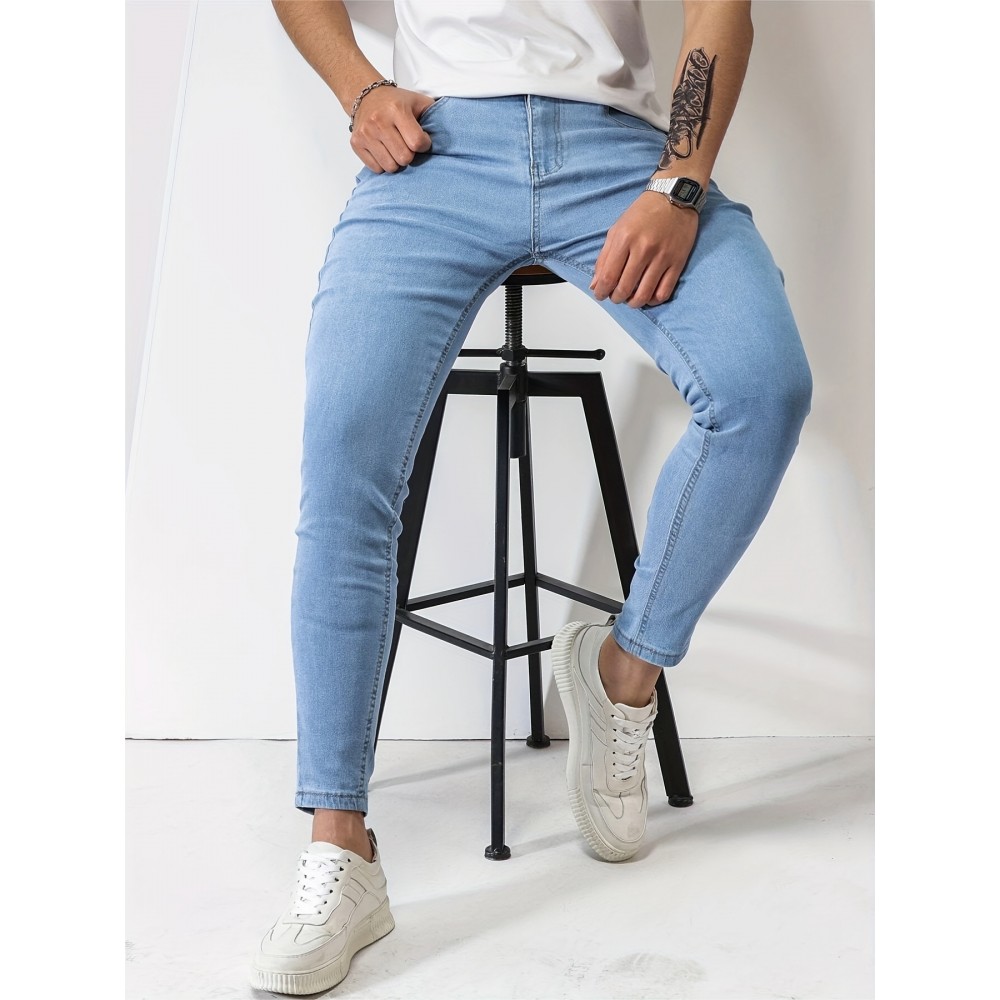 Men's Slim Fit Cotton Stretch Denim Jeans