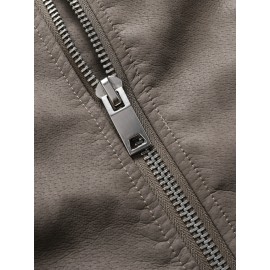 Men's Winter PU Leather Zipper Jacket Gifts