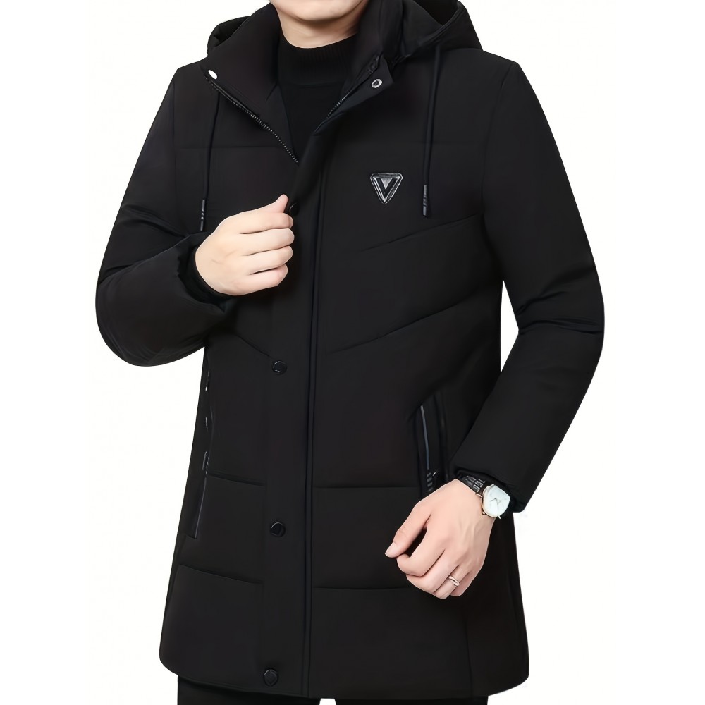 Men's Warm Thick Hooded Winter Jacket For Fall Winter