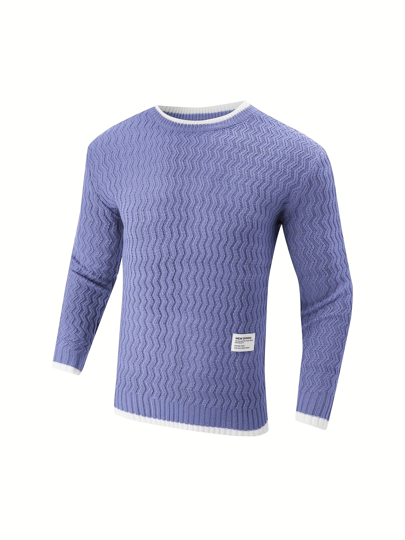 mens thermal casual knitted pullover sweater details 24