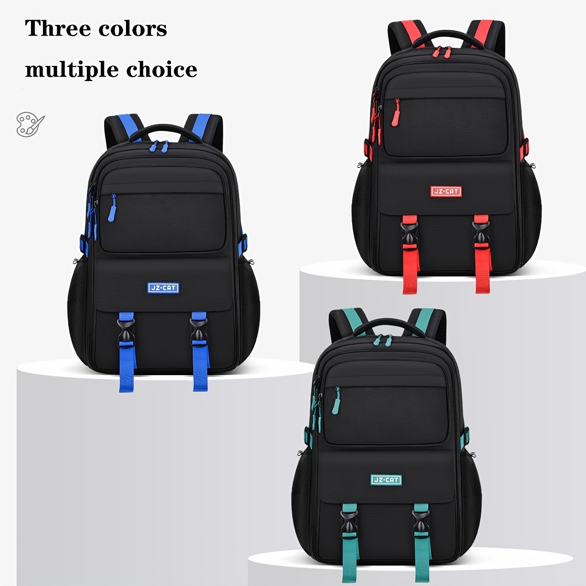 student schoolbag mens simple and large capacity new waterproof and spine protection teenagers backpack details 0