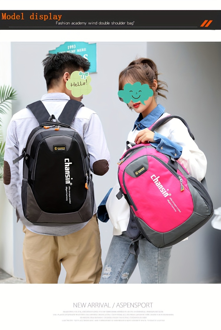 middle school students backpack school backpack large capacity backpack leisure backpack details 2