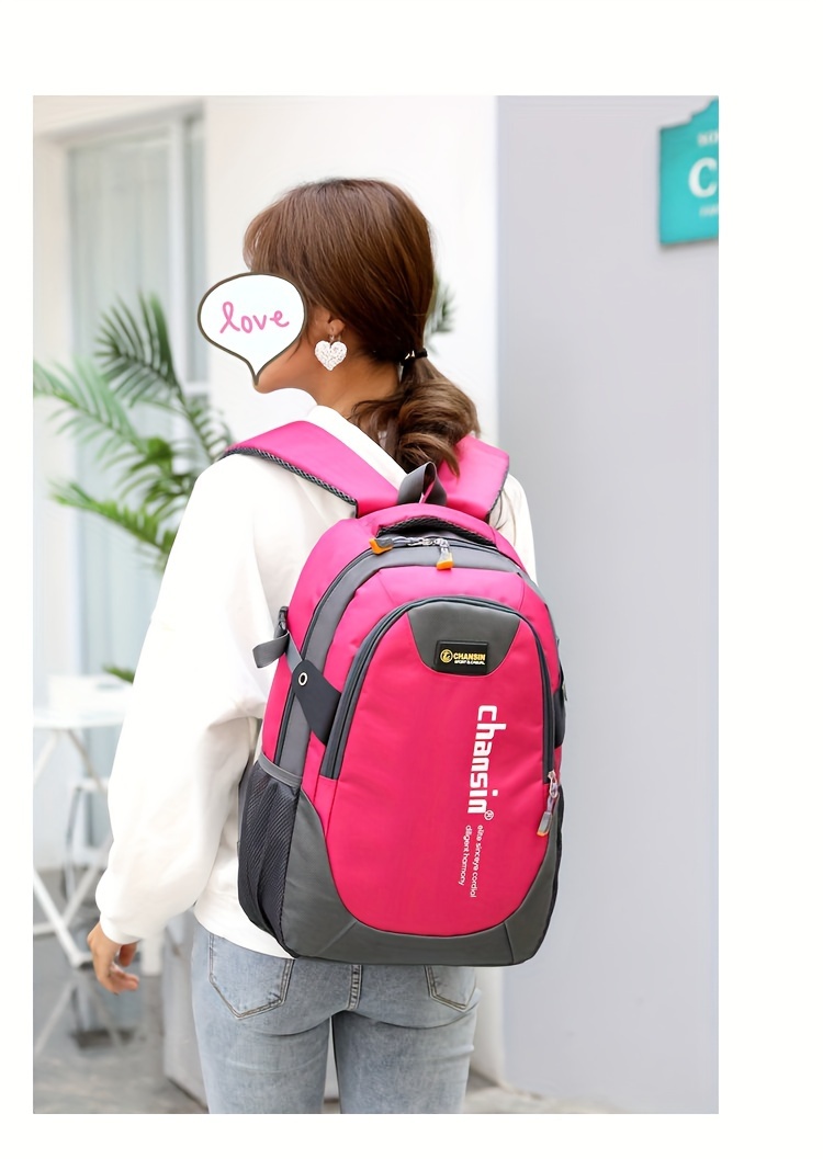 middle school students backpack school backpack large capacity backpack leisure backpack details 3