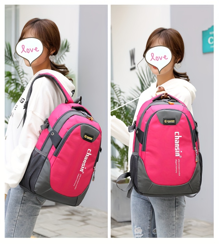 middle school students backpack school backpack large capacity backpack leisure backpack details 4