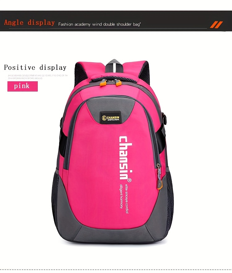 middle school students backpack school backpack large capacity backpack leisure backpack details 11