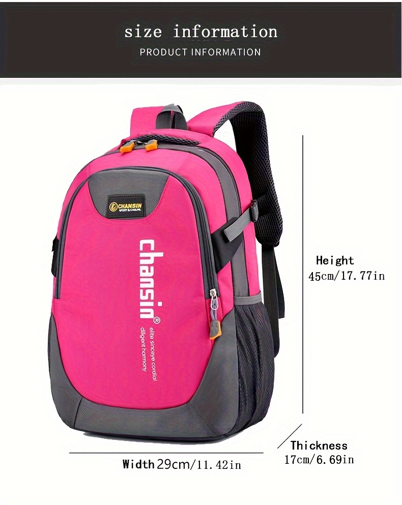 middle school students backpack school backpack large capacity backpack leisure backpack details 18