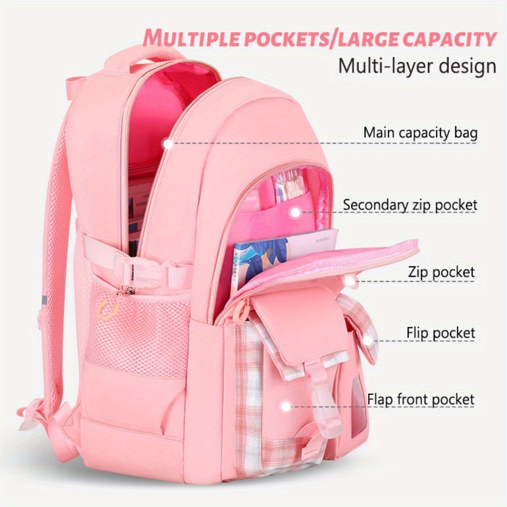 cute casual large capacity backpacks school bag travel backpack details 4