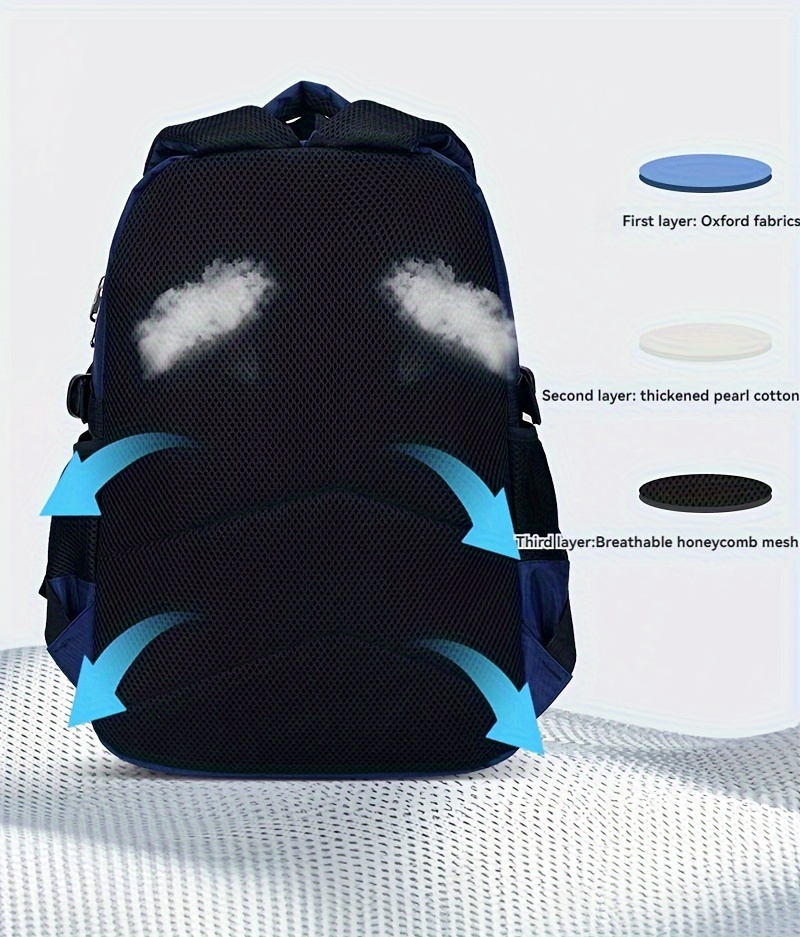 new school students schoolbag lightweight leisure shoulder bag large capacity student backpack details 3