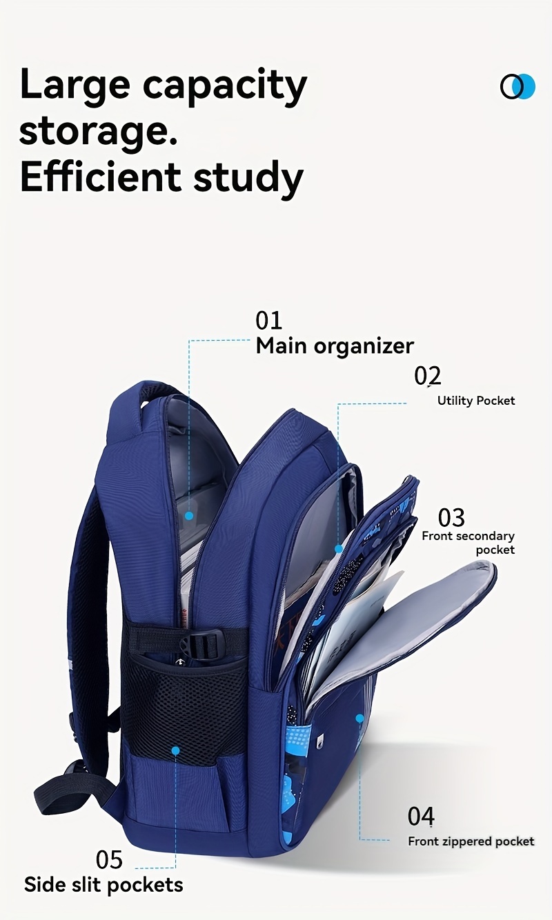 new school students schoolbag lightweight leisure shoulder bag large capacity student backpack details 6