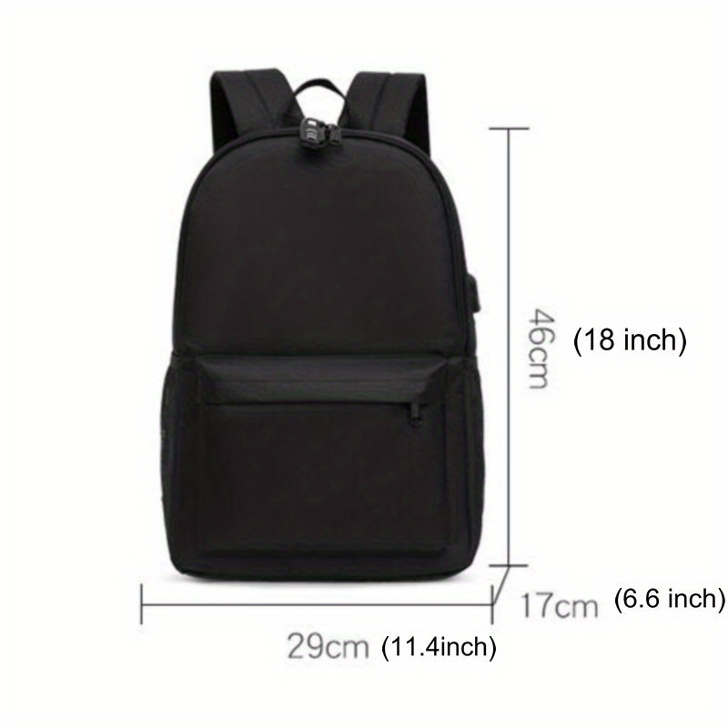 2pcs backpack and pen bag set fashion print backpack with usb charging port and earphone jack women men backpack travel outdoor school bags for teens details 0