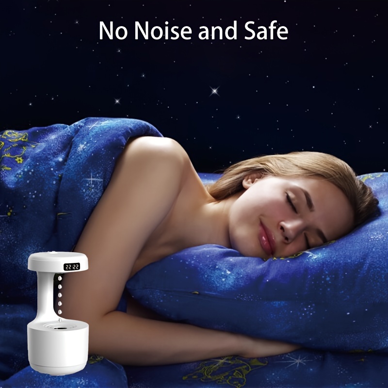 multi functional anti gravity humidifier aromatherapy machine with clock night light and ornament enhance your homes atmosphere and health can be used as christmas gifts new year gifts birthday gifts home and office decoration ornaments details 4