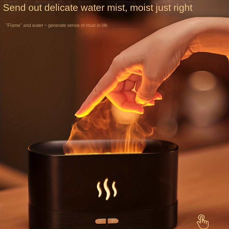 usb flame aromatherapy humidifier perfect for home and office creates soothing atmosphere and simulates real flame details 4