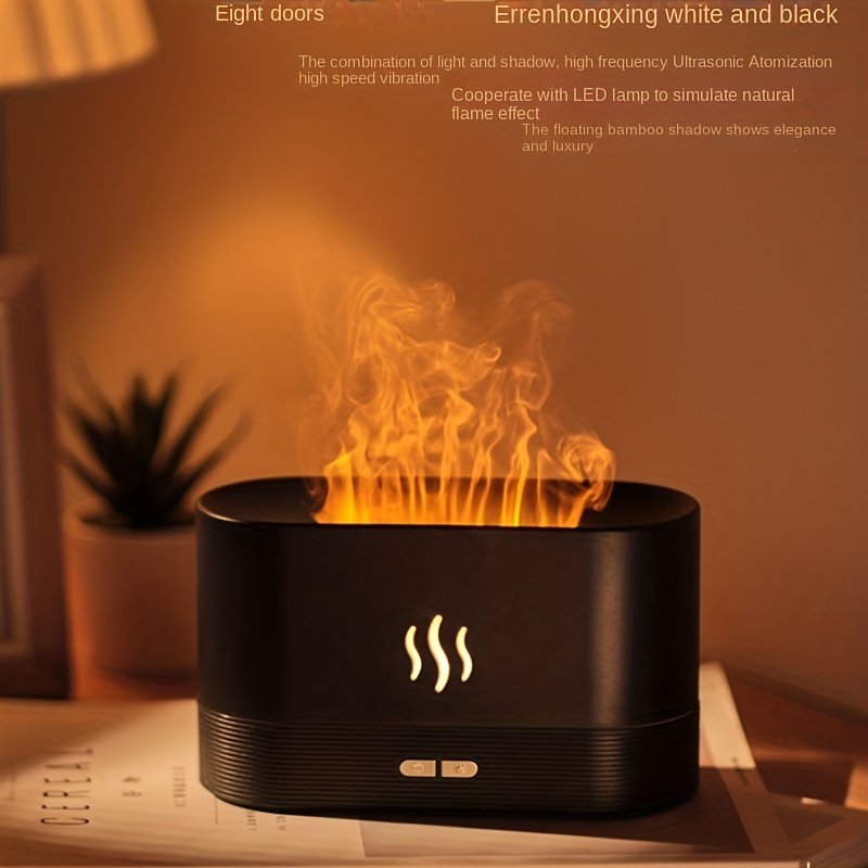 usb flame aromatherapy humidifier perfect for home and office creates soothing atmosphere and simulates real flame details 5