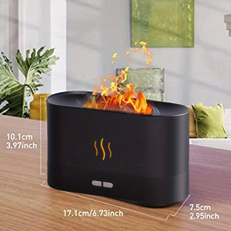 flame ultrasonic humidifier soothe dry skin and sinuses with adjustable mist levels and aromatherapy function details 4