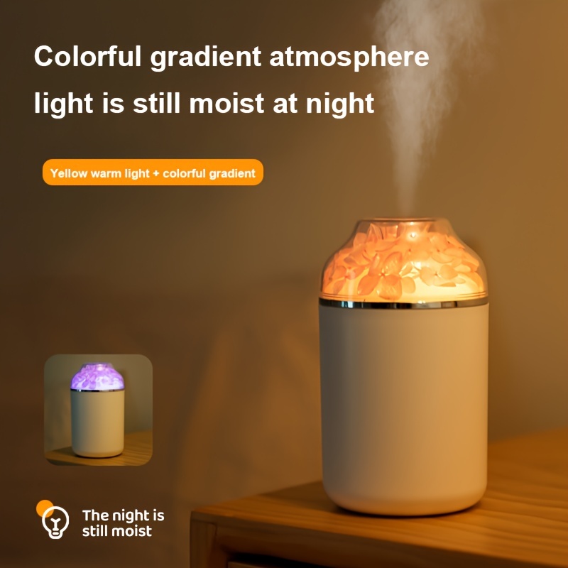 creative atmosphere light air humidifier usb rechargeable desktop home car air humidification purification details 3