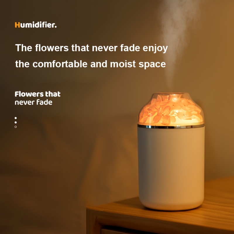 creative atmosphere light air humidifier usb rechargeable desktop home car air humidification purification details 6