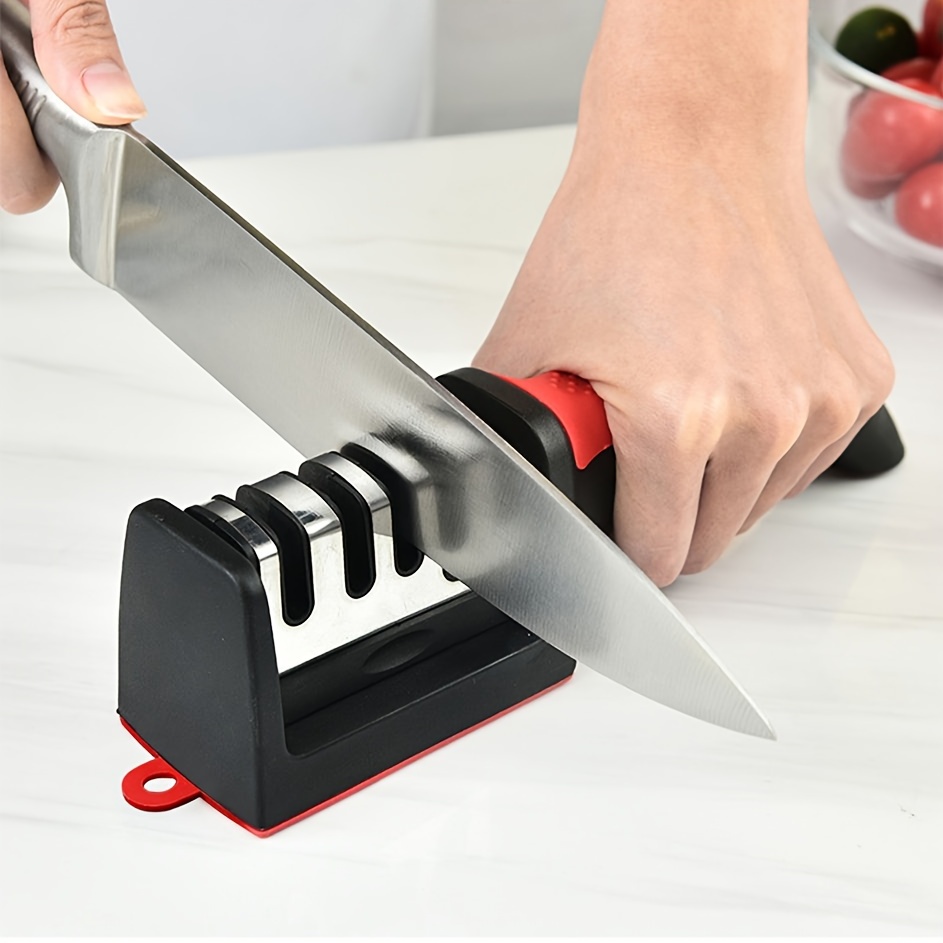 knife sharpener 4 stages professional kitchen sharpening stone grinder knives whetstone tungsten diamond ceramic sharpener tool details 1