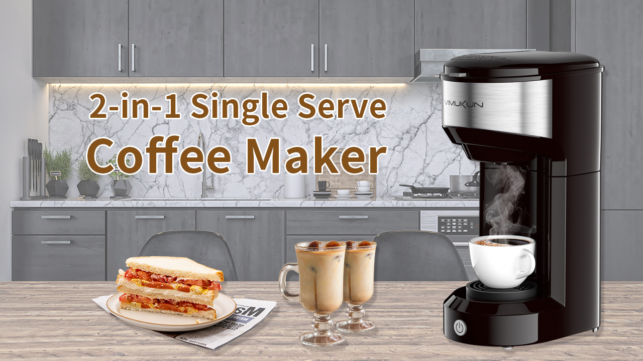 single serve coffee maker coffee brewer for k cup single cup capsule and ground coffee single cup coffee maker with 6 to 14oz reservoir small size details 0