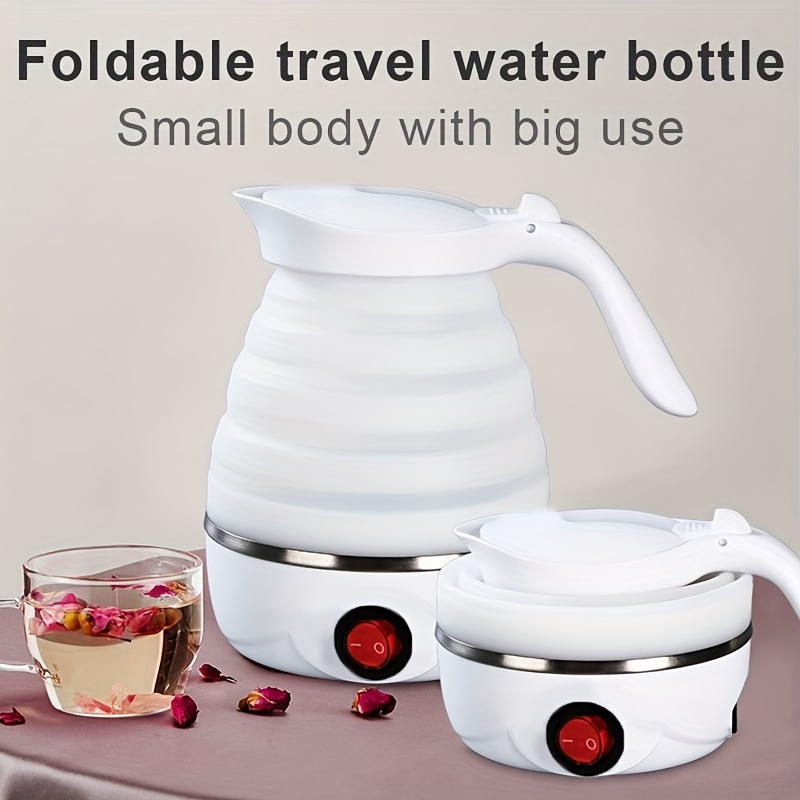 1pc travel folding electric kettle fast boiling collapsible portable electric kettle 600ml boil dry protection details 1