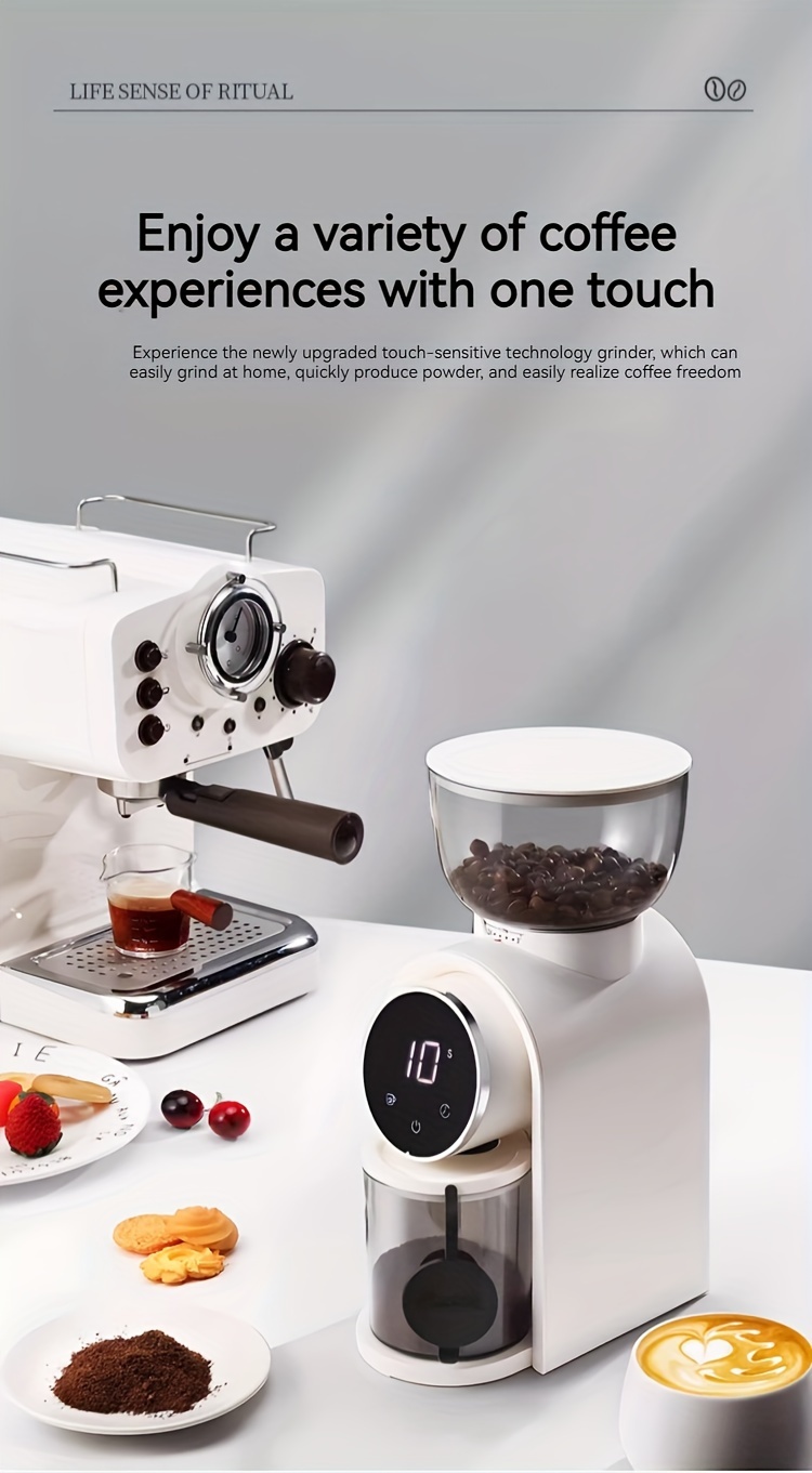 household commercial coffee grinder hand brewed coffee grinder details 2