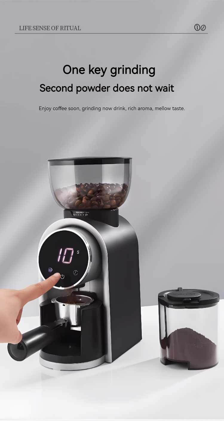 household commercial coffee grinder hand brewed coffee grinder details 3