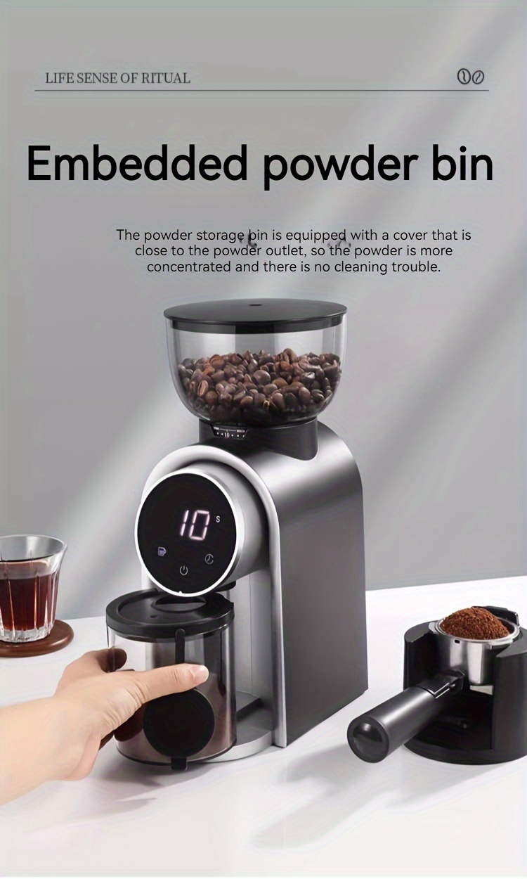 household commercial coffee grinder hand brewed coffee grinder details 12