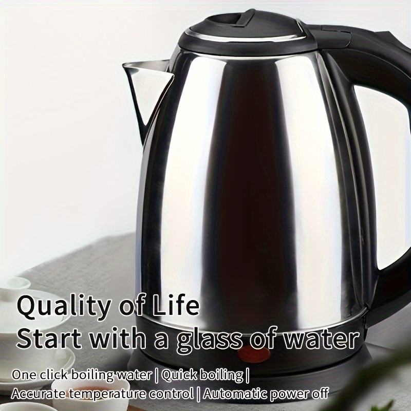 electric kettle 2l large capacity automatic power outage anti scalding curling boiling kettle household stainless steel electric hot kettle details 2