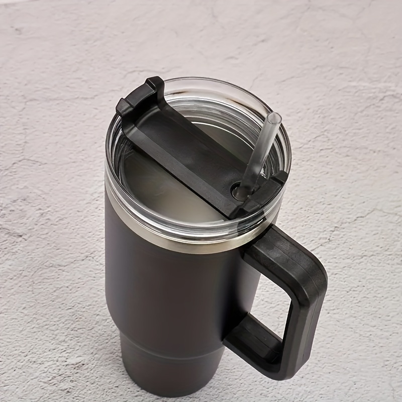 40oz handle and straw lid stainless steel insulated car travel cup ice coffee cup d outdoor sports drink cup details 7