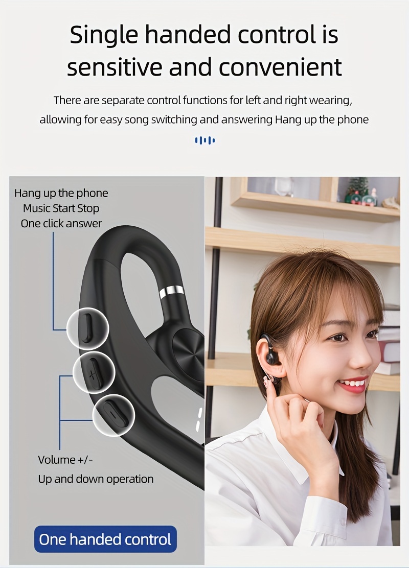 v28 wireless headset hd calls noise cancellation longstandby more perfect for business sports details 3