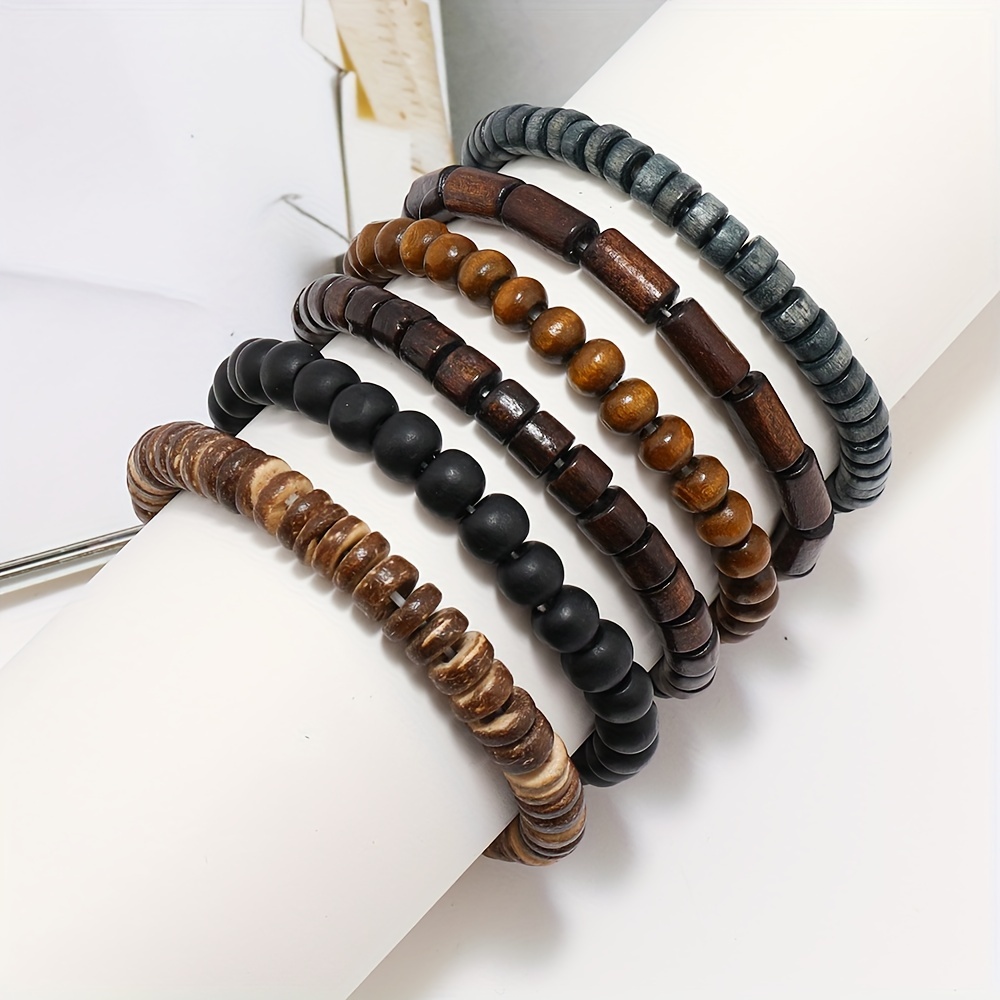 36pcs set mens hand woven multi layer pu leather set bracelet hot sale adjustable bracelet details 4