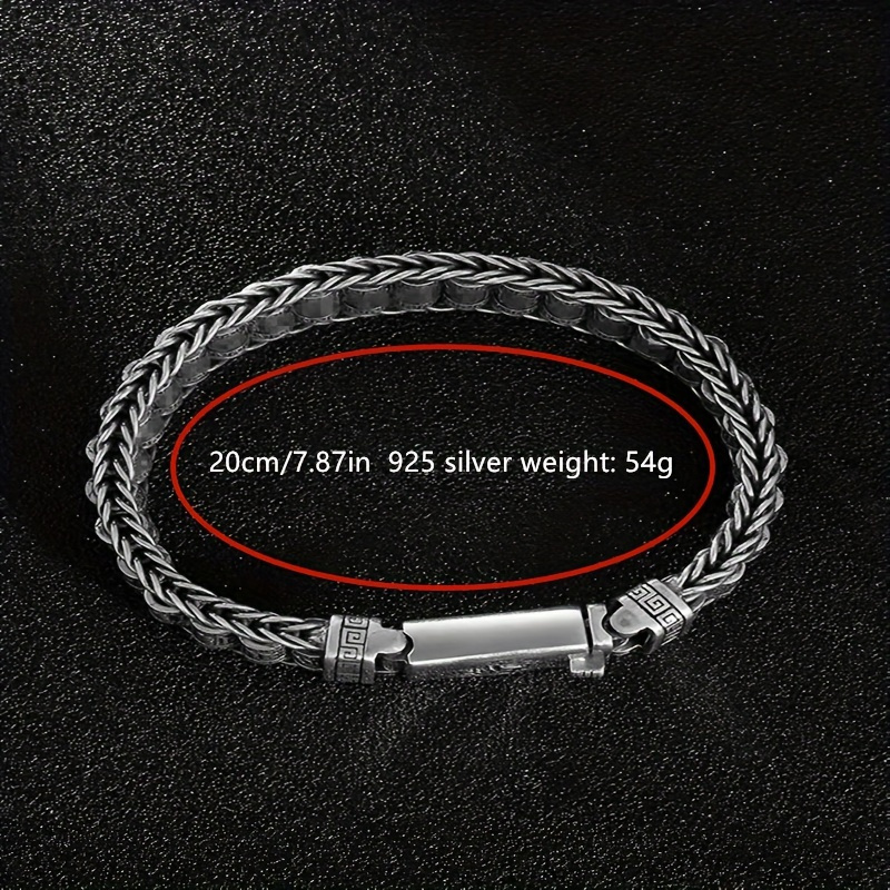 pure 925 silver creative silvery rotating bracelet ideal choice for daily wear details 5