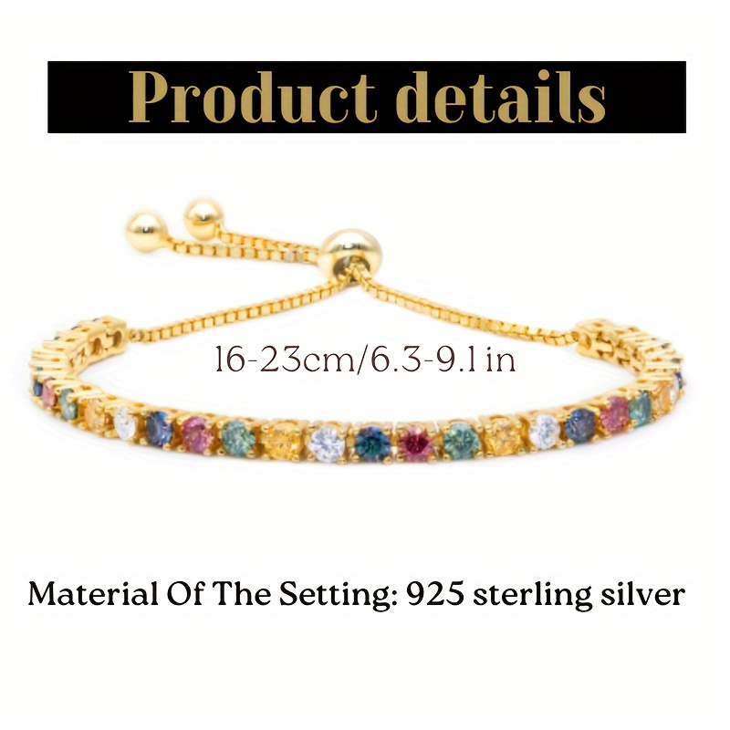 11 0ct moissanite bracelets for men women details 1