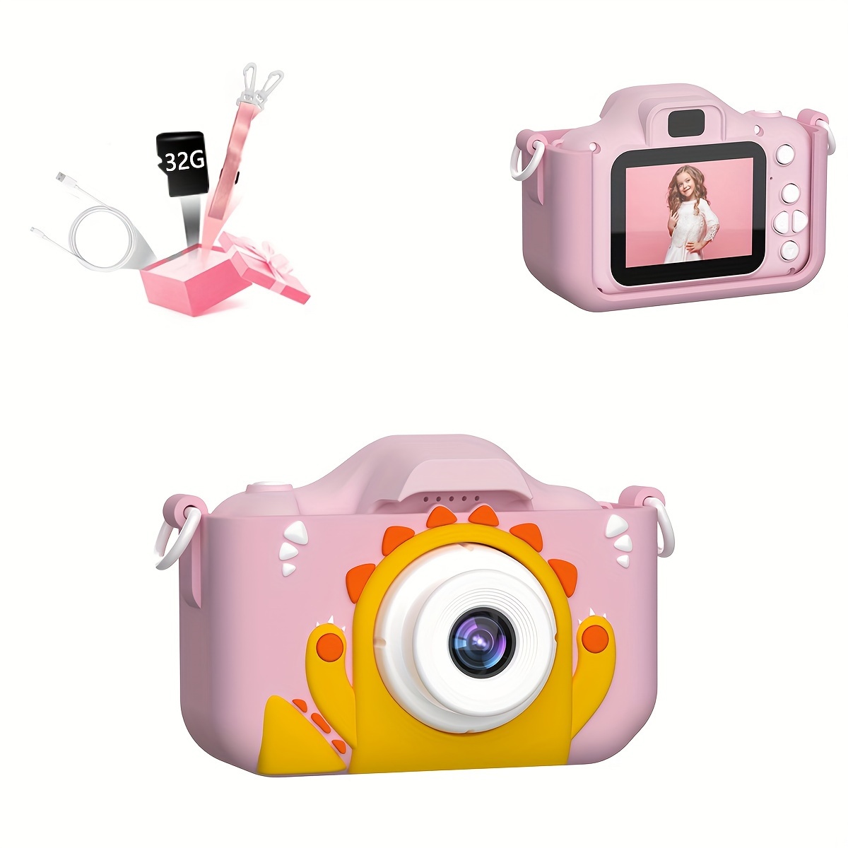 mini camera toys for 3 4 5 6 7 8 9 10 11 12 year old boys girls digital camera for toddler with video christmas birthday festival gifts selfie camera 32gb sd card details 0