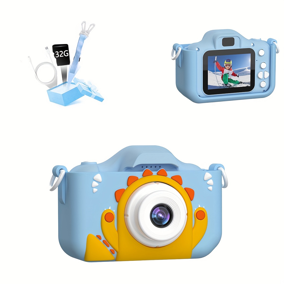 mini camera toys for 3 4 5 6 7 8 9 10 11 12 year old boys girls digital camera for toddler with video christmas birthday festival gifts selfie camera 32gb sd card details 2