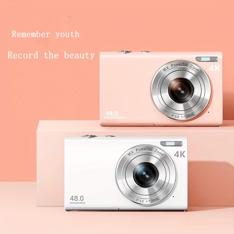 new fashion hd 4k digital shooting camera af automatic focus ips screen photo recording card camera with 32g memory card details 0