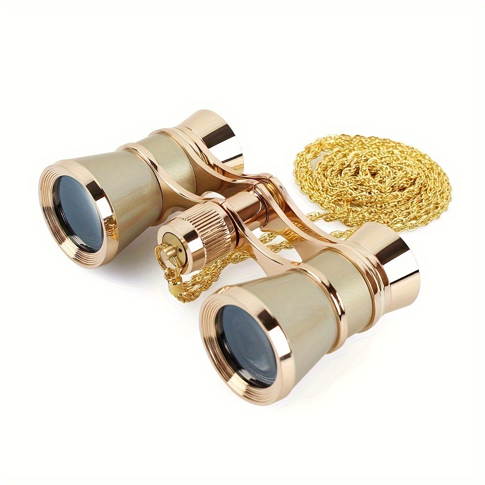 3 25 retro telescope full metal with bracelet retro metal small portable decorative optical hd watch concert opera competition binoculars details 1