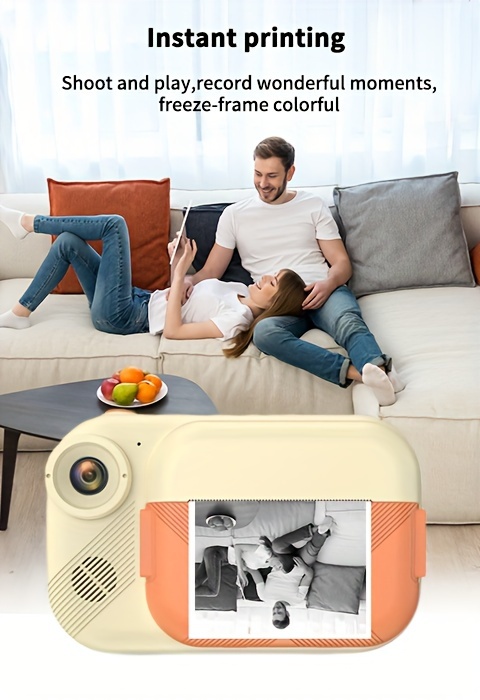 new dual lens camera instant imaging camera hd printing camera 1080p 3 5 inch screen digital camera suitable for gifts birthdays memory card not included details 5