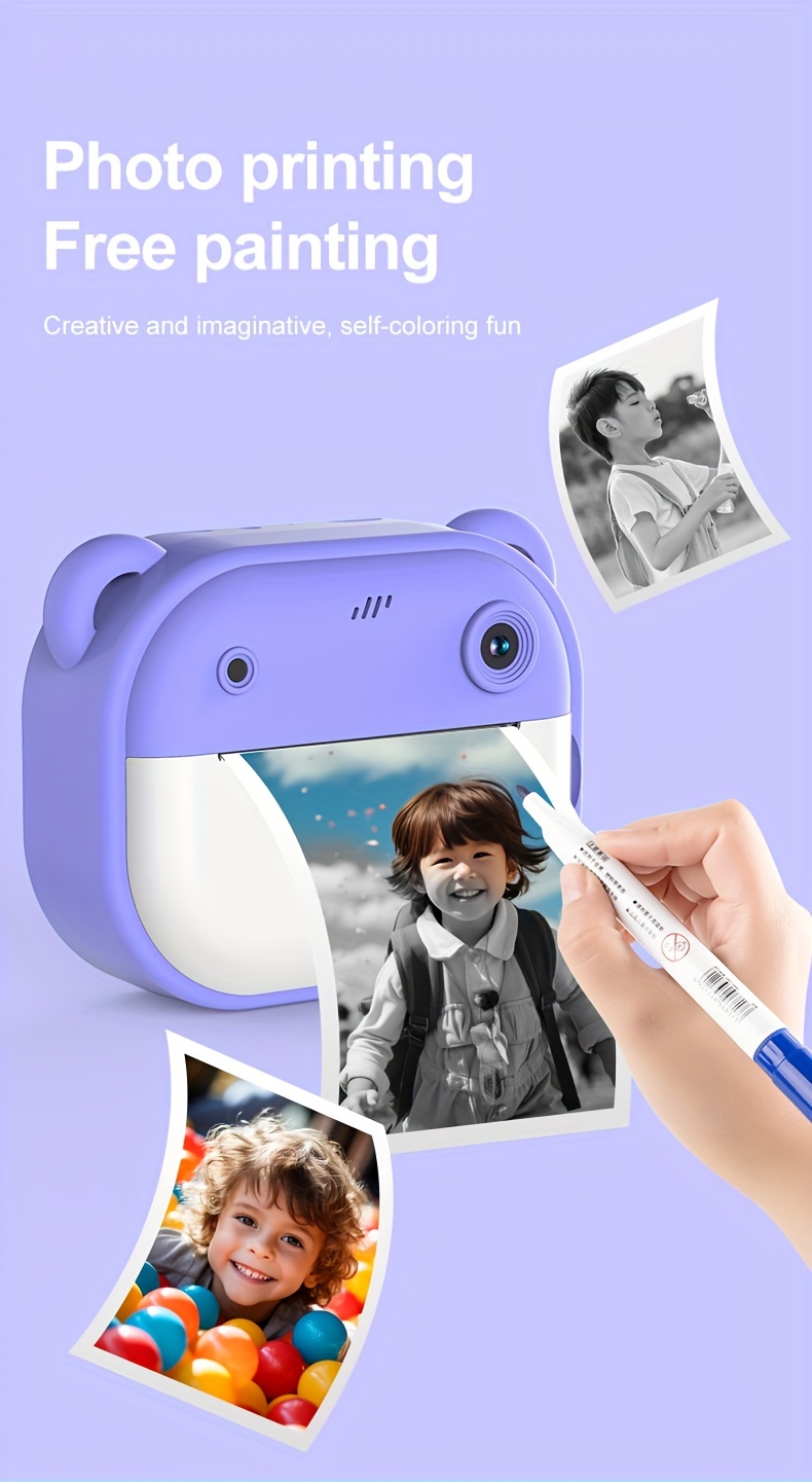 instantly print thermal inkless printed black and white graffiti camera polaroid details 4