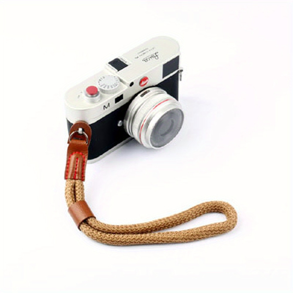 1pc Paracord Travel Grip Digital Organization Nylon Rope Braided Lanyard Camera Strap Handmade Wristband for Leica SLR details 2