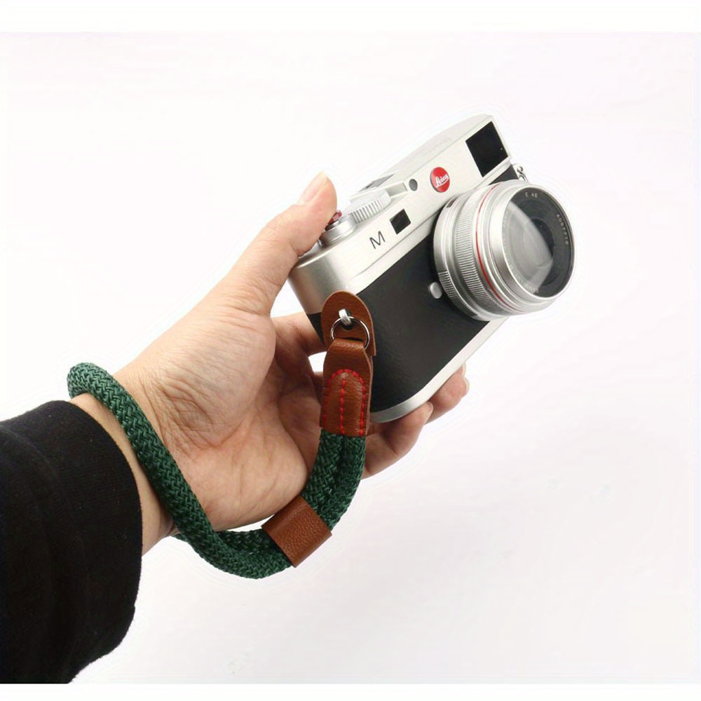 1pc Paracord Travel Grip Digital Organization Nylon Rope Braided Lanyard Camera Strap Handmade Wristband for Leica SLR details 6