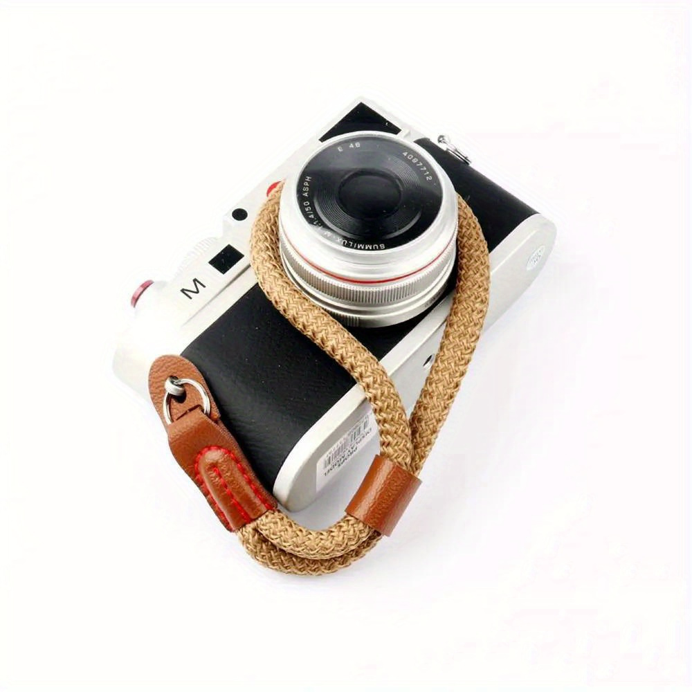 1pc Paracord Travel Grip Digital Organization Nylon Rope Braided Lanyard Camera Strap Handmade Wristband for Leica SLR details 9