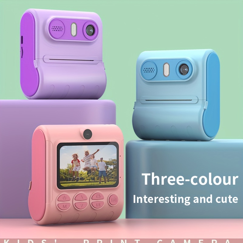 1080p kids digital camera color toy kids rechargeable camera with 2 4inch screen support for taking photos recording videos andwebcam childrens birthday christmas halloween gifts gaming gift details 2