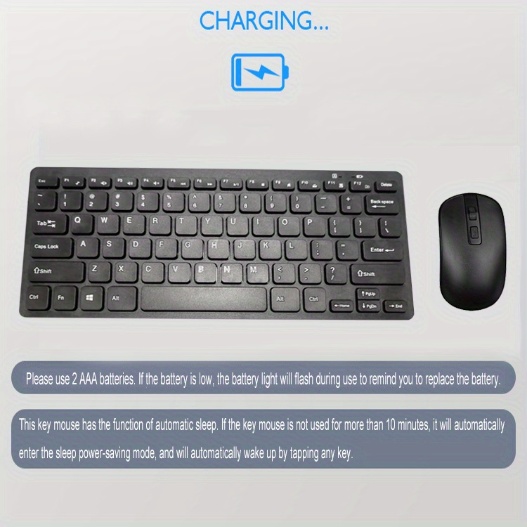 sleek stylish wireless optical keyboard mouse set perfect for your computer details 6