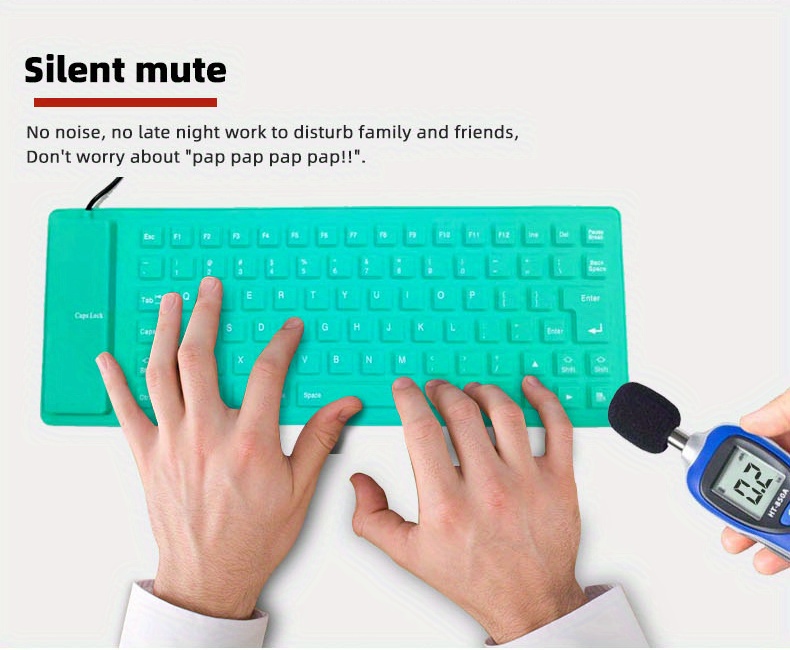 waterproof silicone soft keyboard details 4