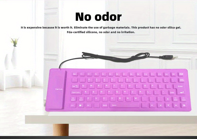 waterproof silicone soft keyboard details 5