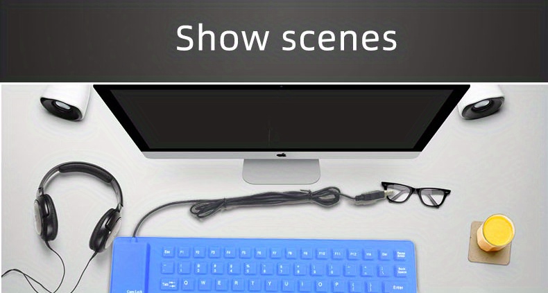 waterproof silicone soft keyboard details 6