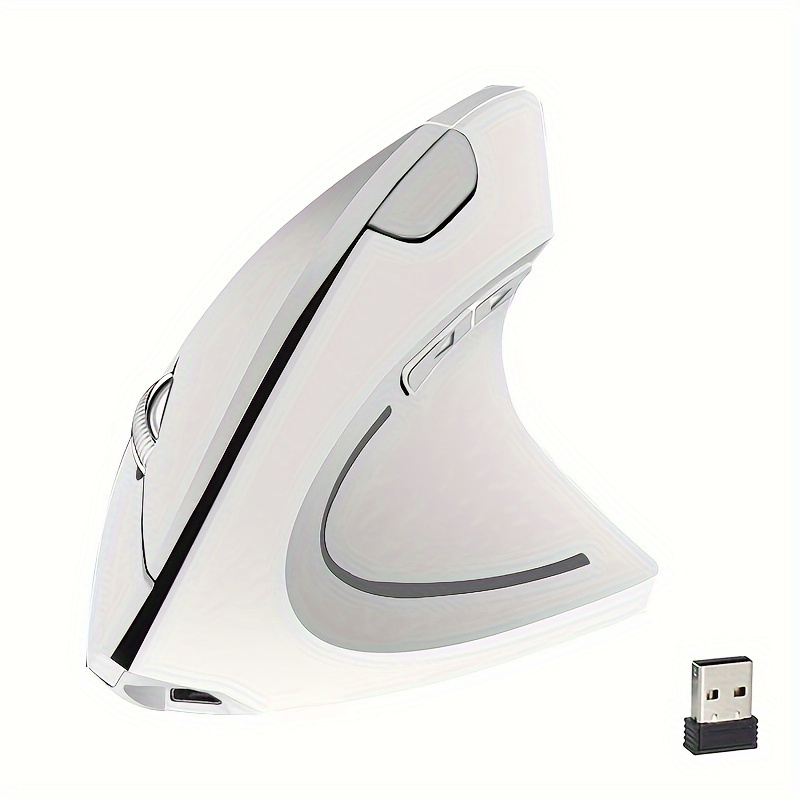 ergonomic mouse optical vertical mouse rechargeable usb mouse 2 4ghz wireless mouse with 6 buttons 3 adjustable 1200 1600 2400 dpi for laptop desktop computer details 4