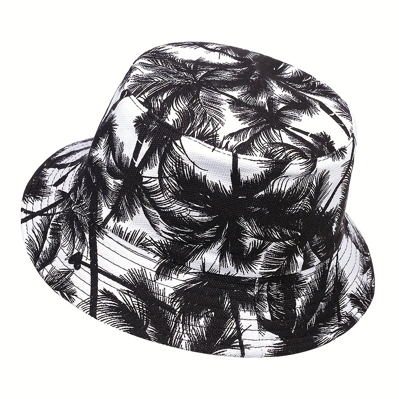 1pc mens leaf bucket hat details 2