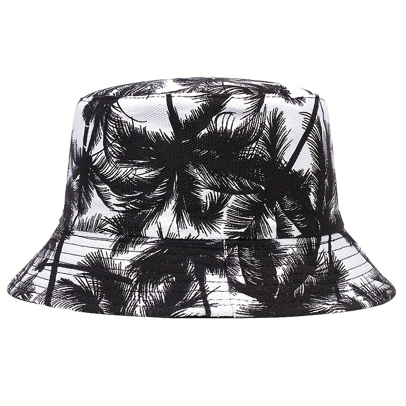 1pc mens leaf bucket hat details 3