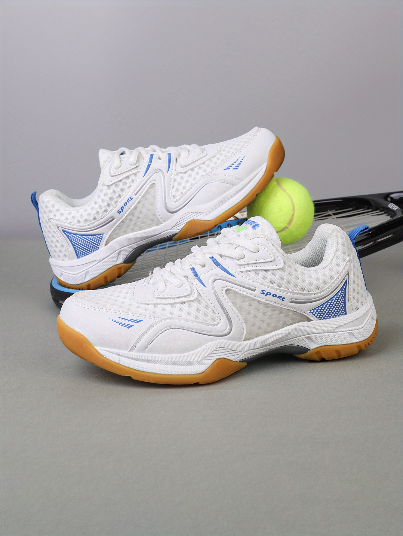 badminton shoes mens shock absorbing wear resistant non slip breathable training sports tennis shoes details 5